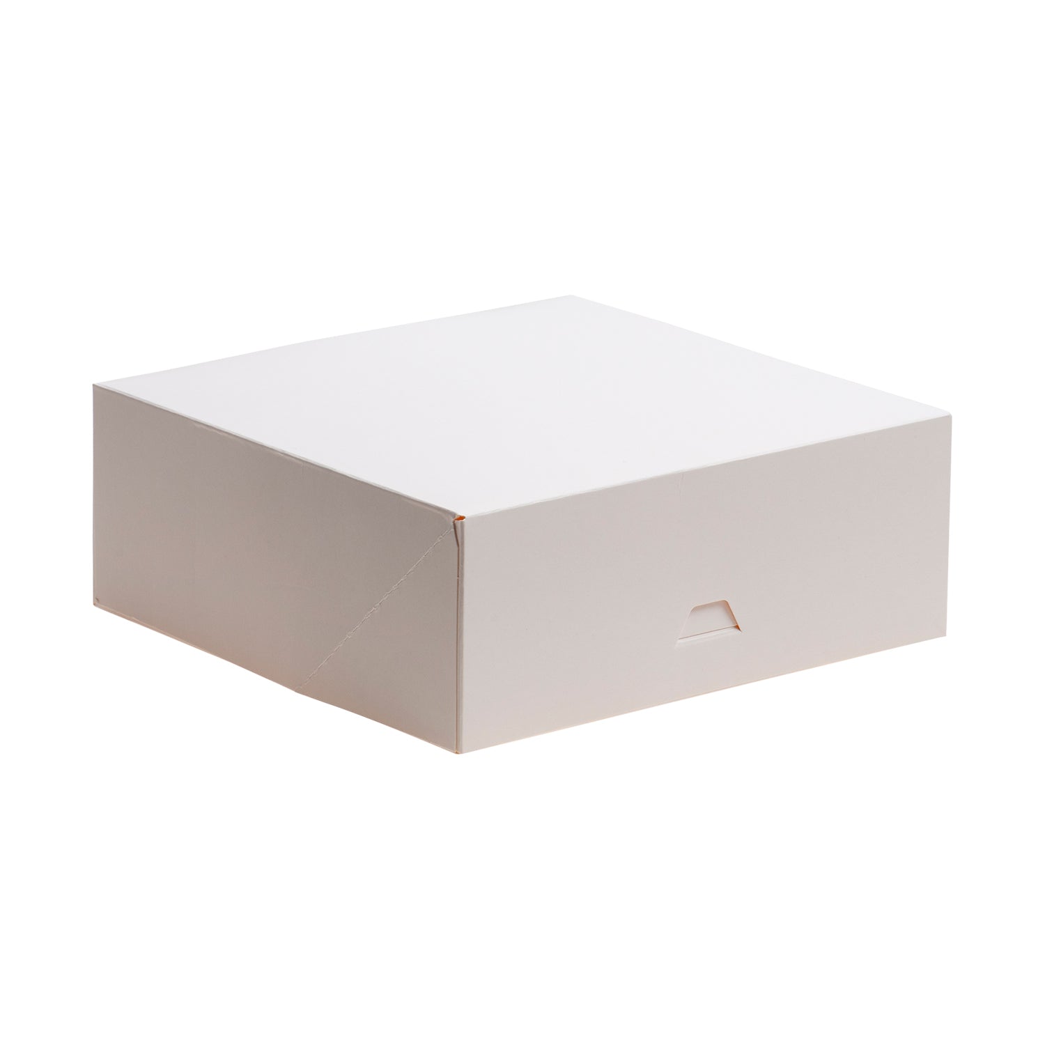CAIXA PARA BOLOS EM CARTÃO BRANCO  22X22X8CM