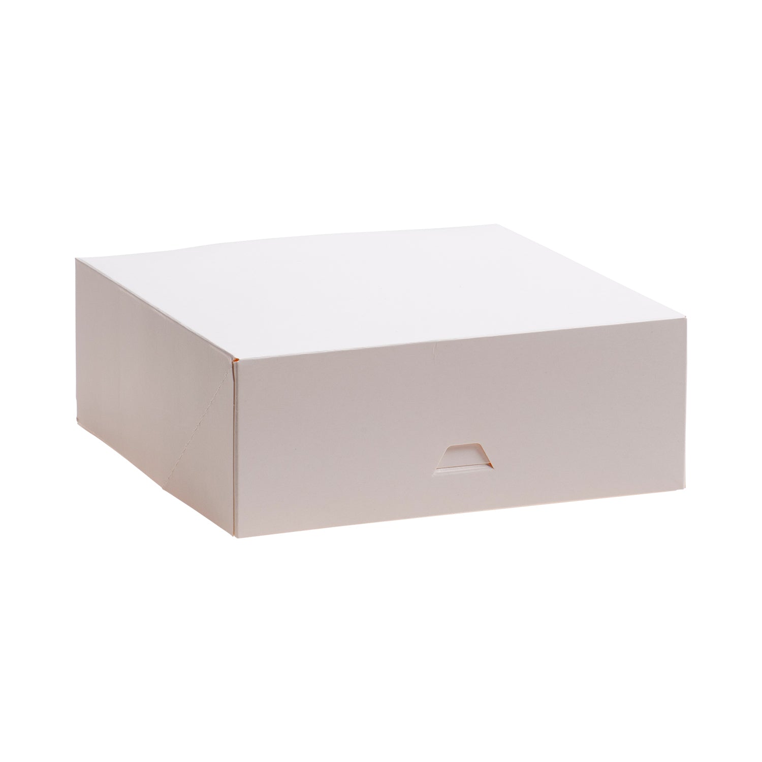 CAJA TARTA BLANCA CARTÓN 25X25X8CM