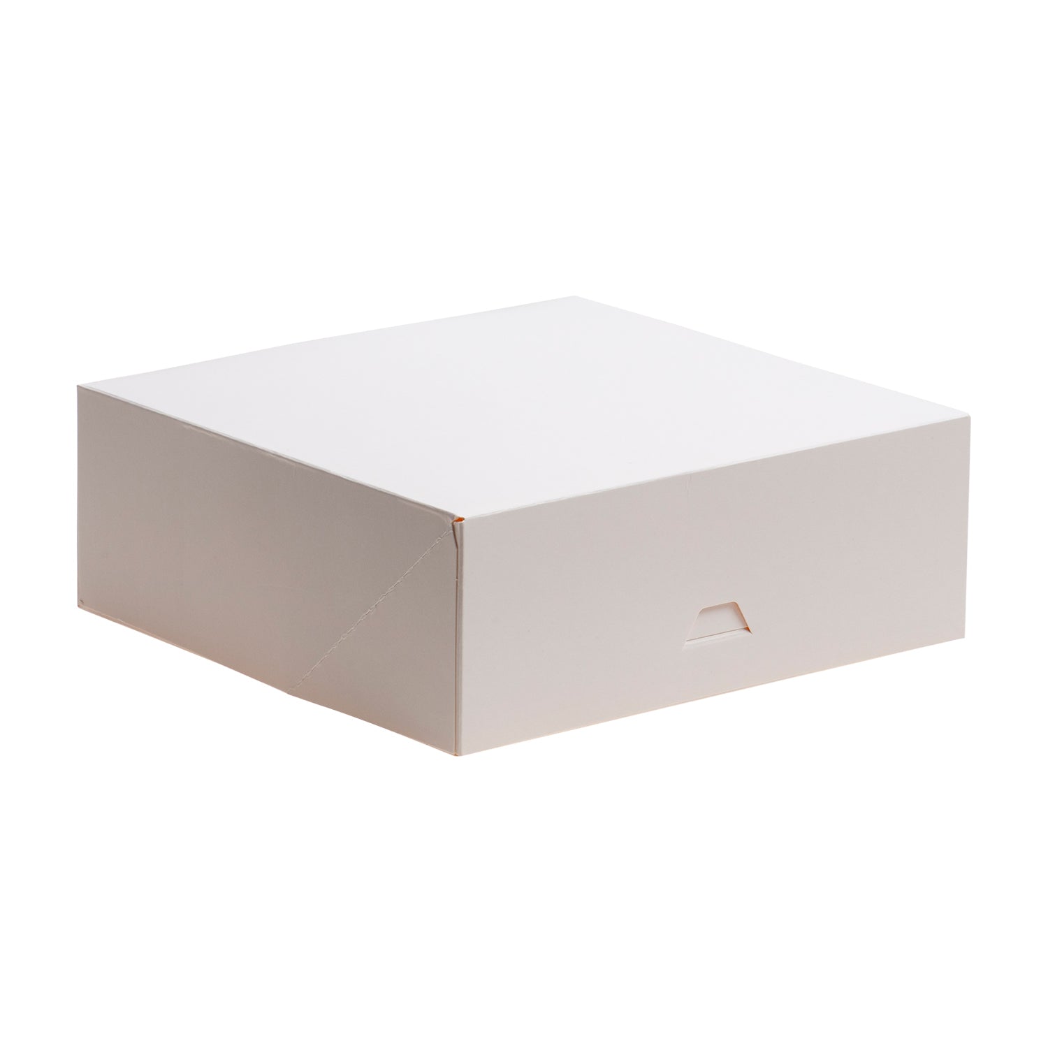 CAJA TARTA BLANCA CARTÓN 25X25X8CM