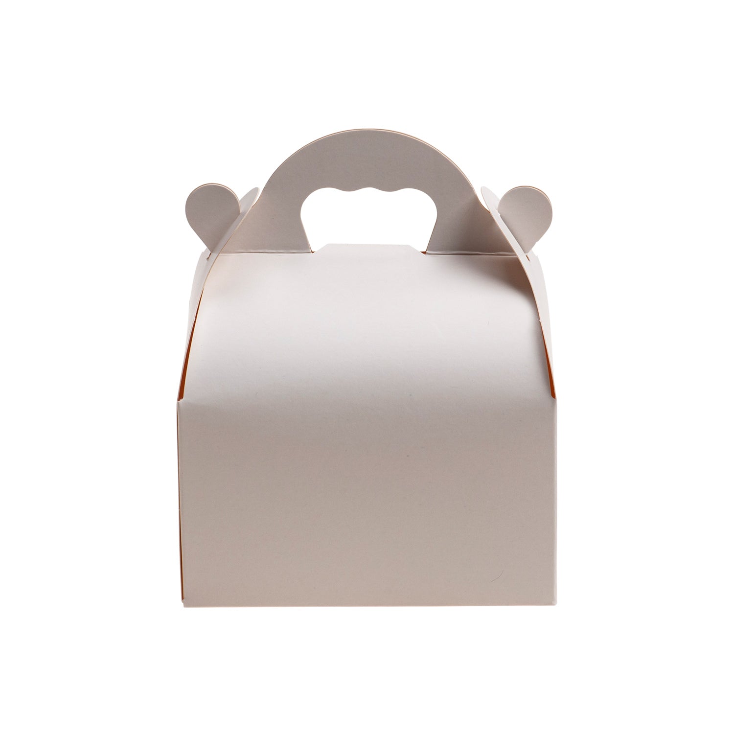 CAJA BLANCA CARTÓN CON ASAS DE PASTELERÍA 10X12X7CM