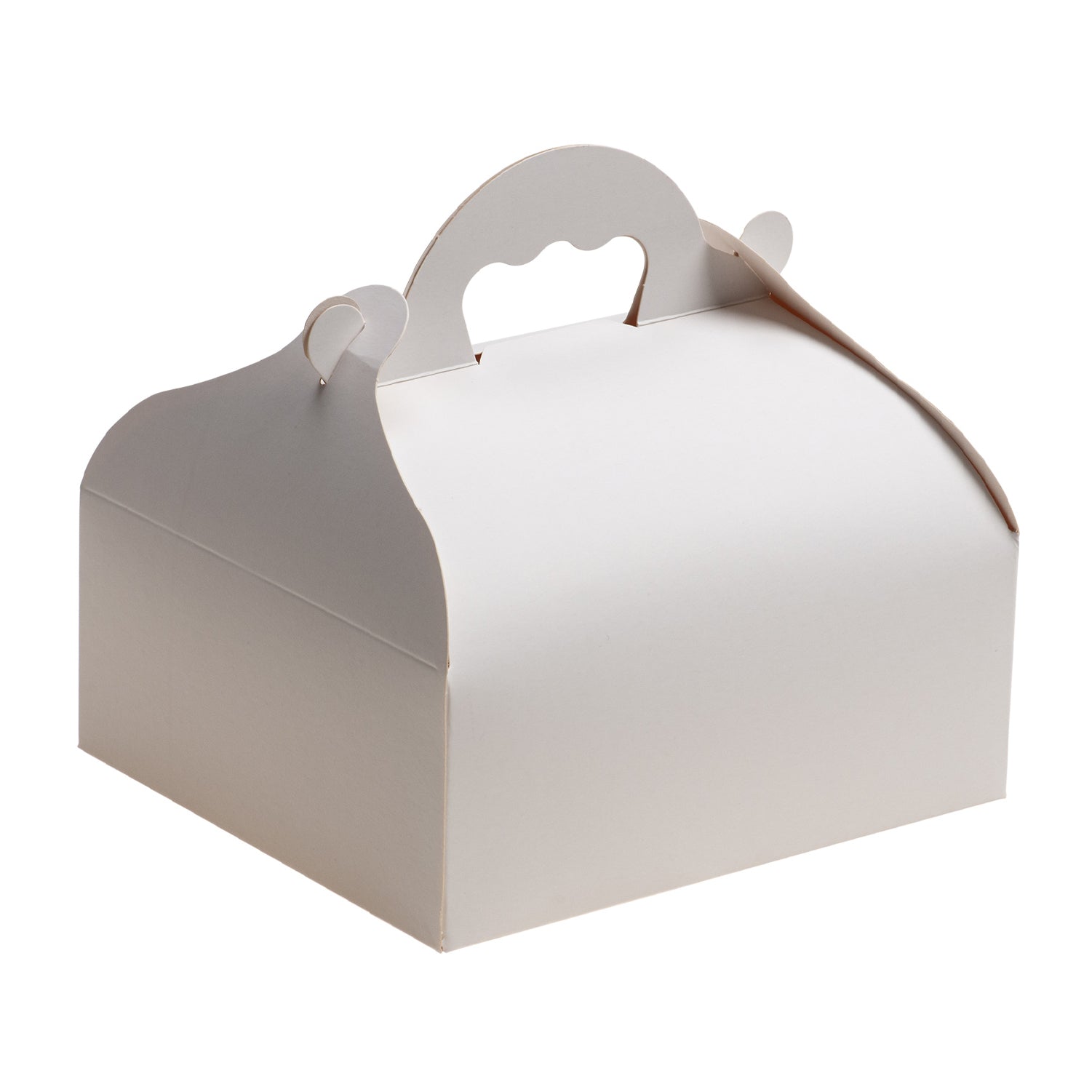 CAJA TARTA BLANCA CARTON CON ASA 17X15,5X7cm