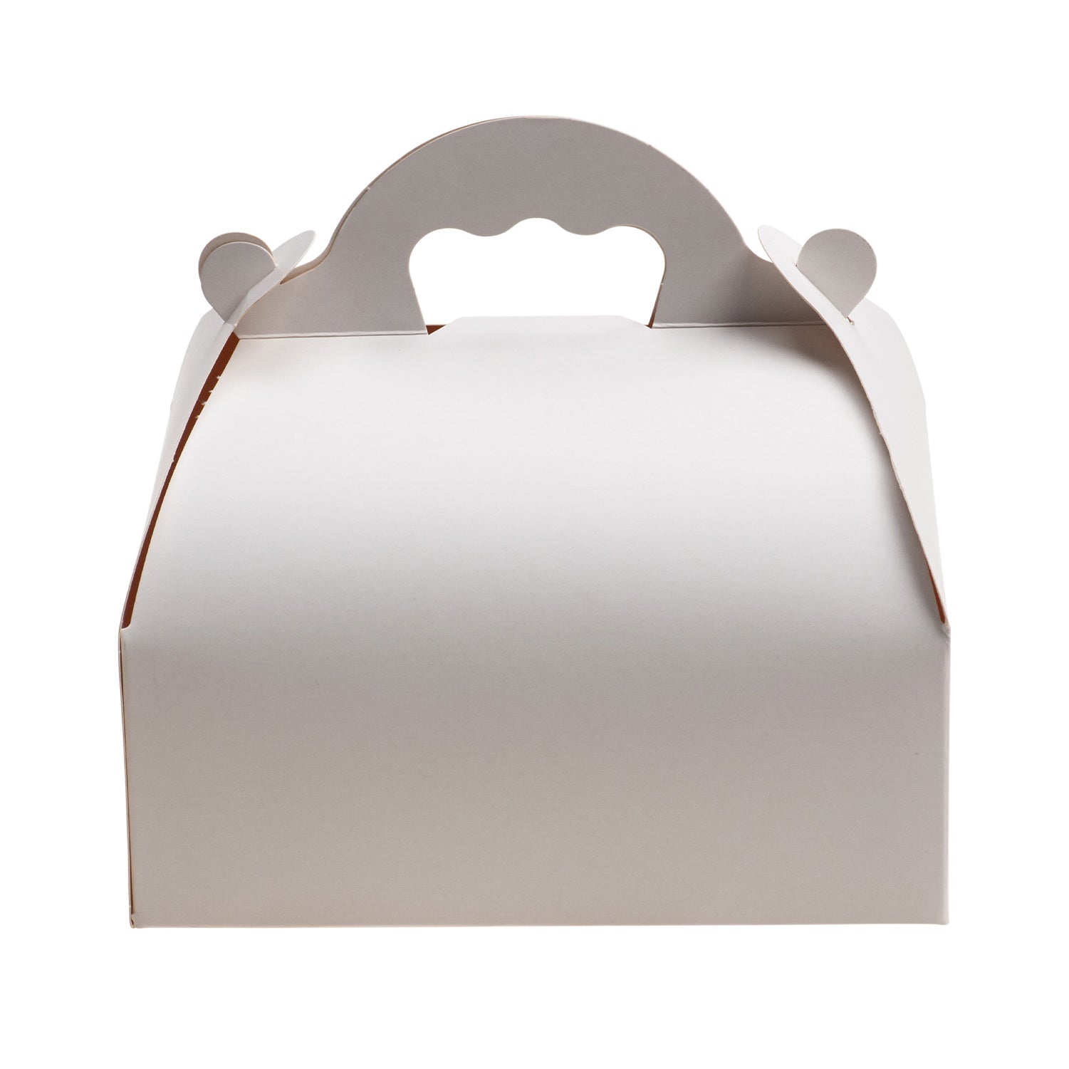 CAJA TARTA BLANCA CARTON CON ASA 17X15,5X7cm