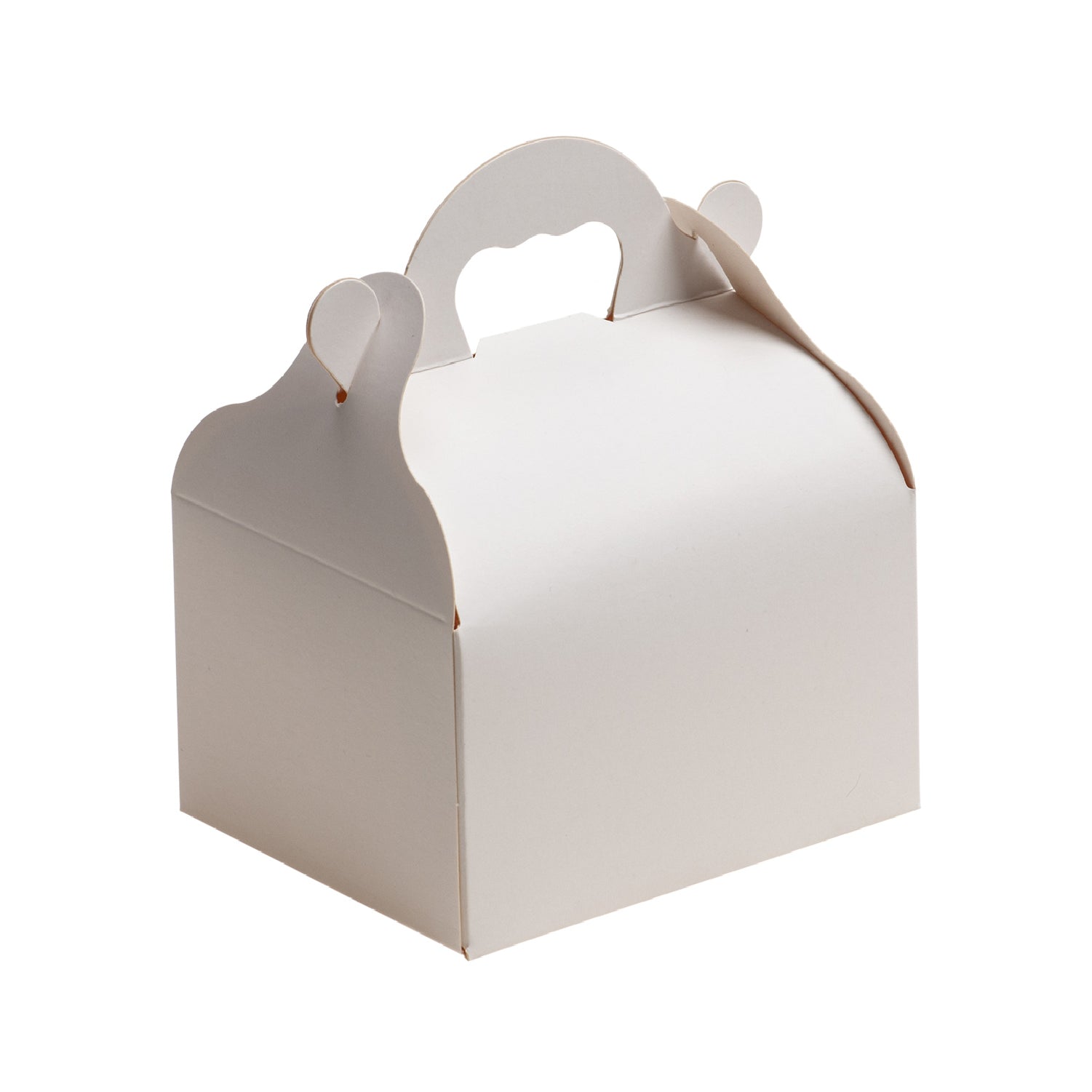 CAJA TARTA BLANCA CARTON CON ASA 18X18X7CM
