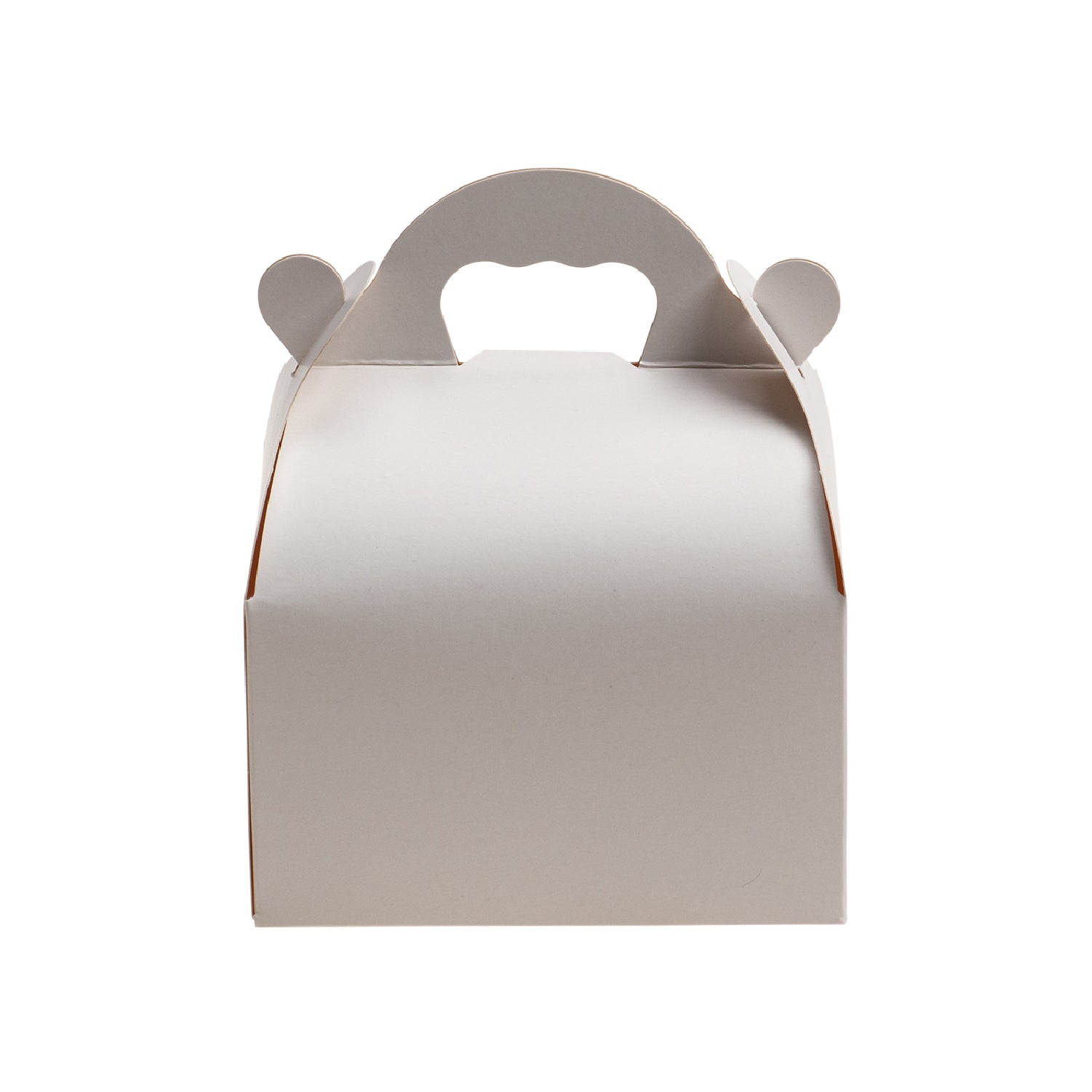CAJA TARTA BLANCA CARTON CON ASA 18X18X7CM