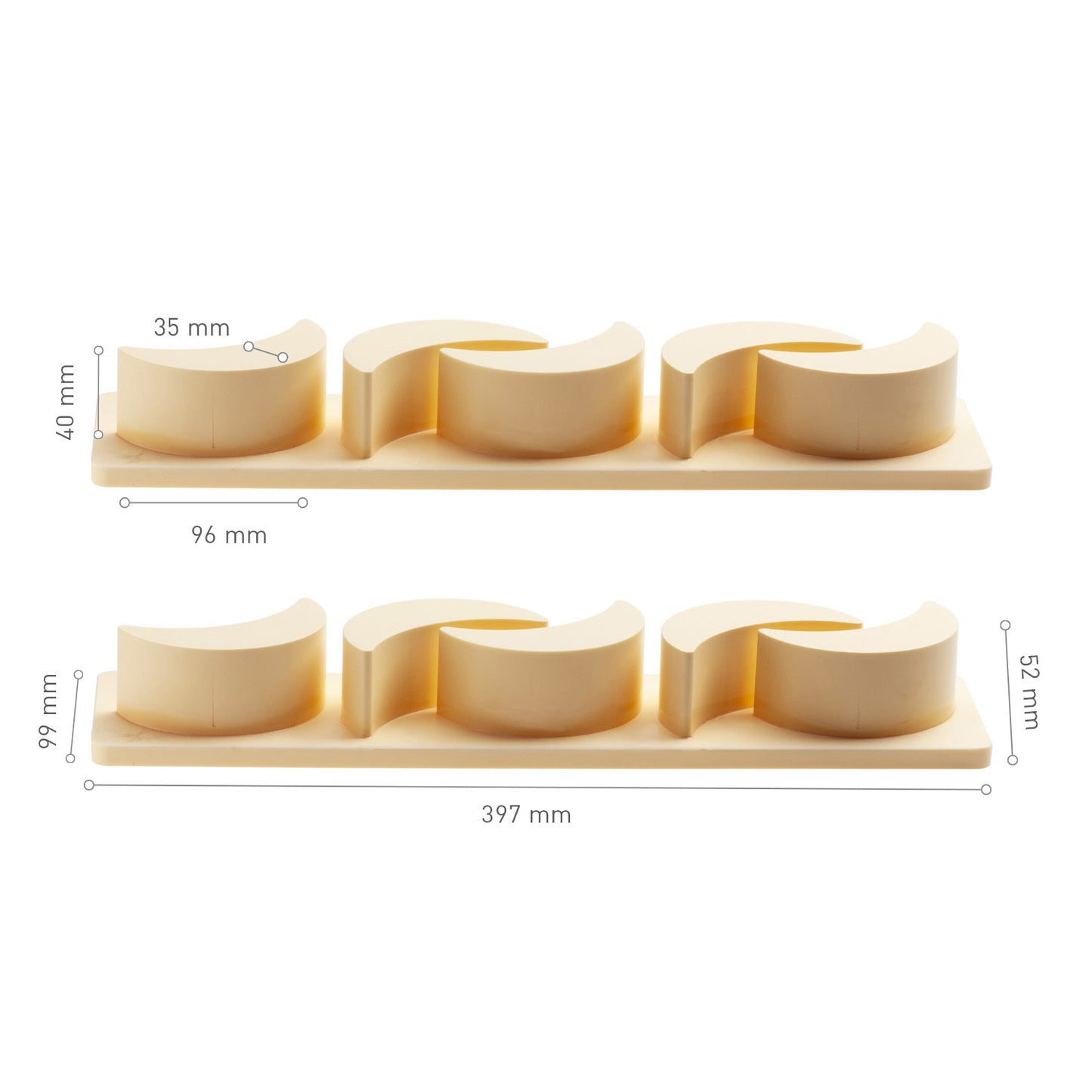 ESTRATTORE PASTELARIA MONOPORZIONE LUNA 96X35X40MM
