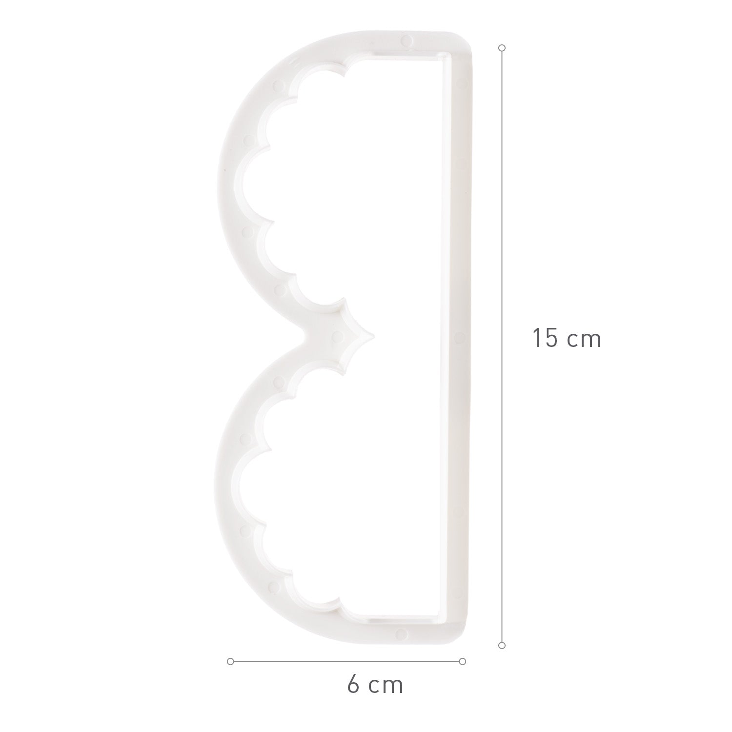 CORTAPASTAS FONDANT VOLANTE BORDADO INGLÉS