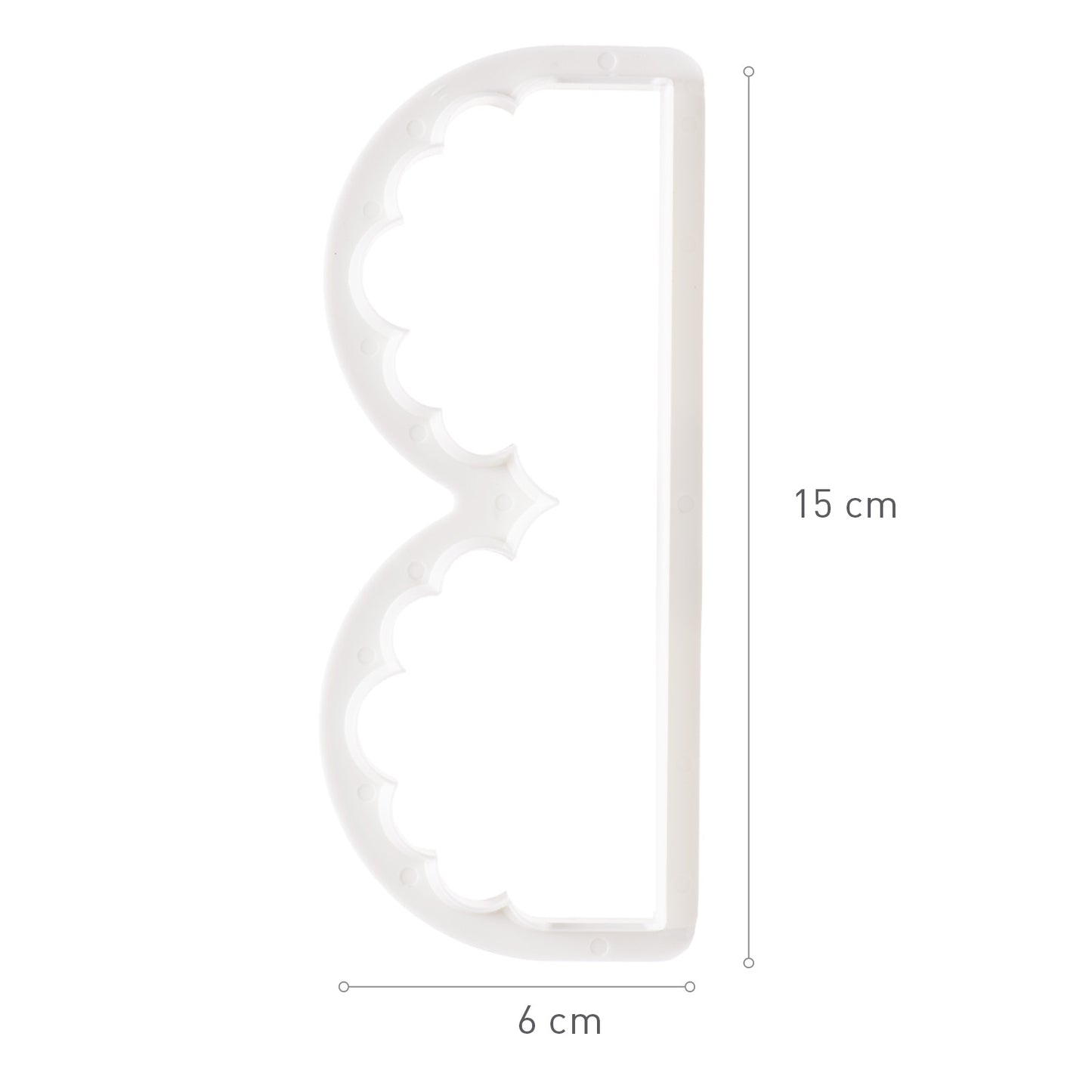 CORTAPASTAS FONDANT VOLANTE BORDADO INGLÉS