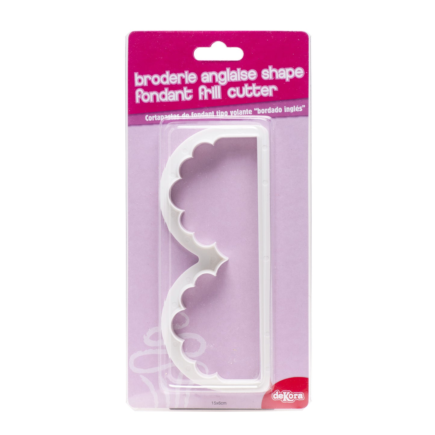 CORTAPASTAS FONDANT VOLANTE BORDADO INGLÉS