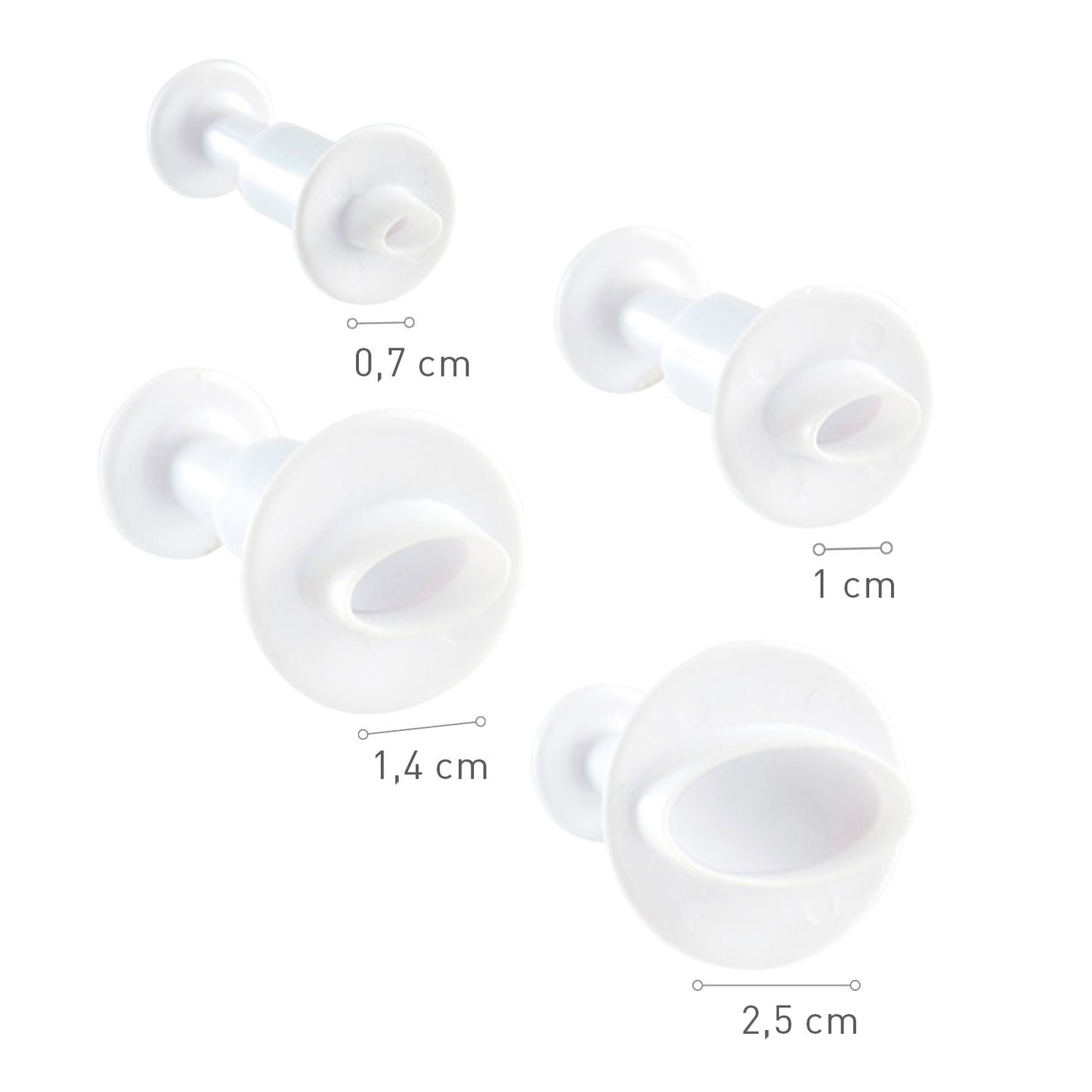 CORTADORES DE FONDANT DE FORMA OVAL