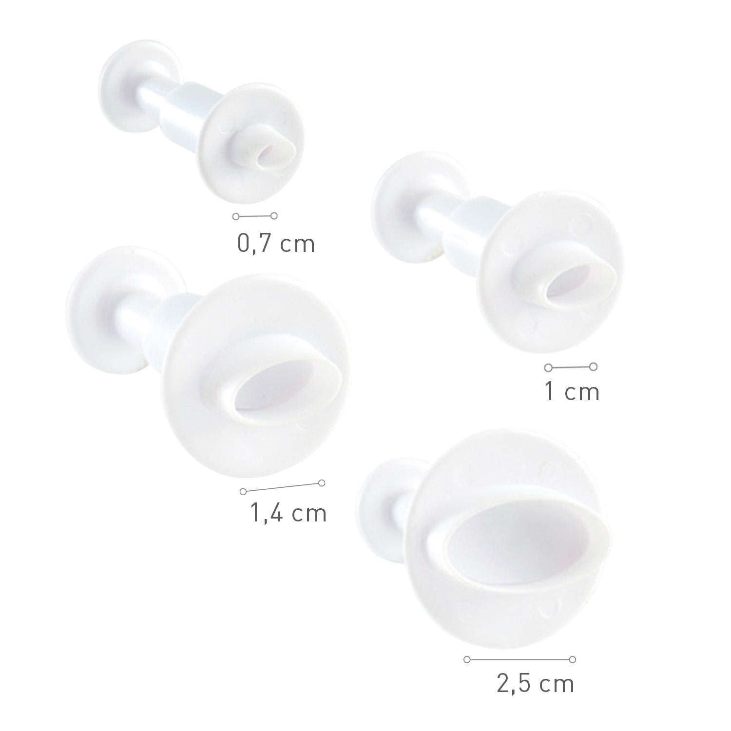 CORTADORES DE FONDANT DE FORMA OVAL