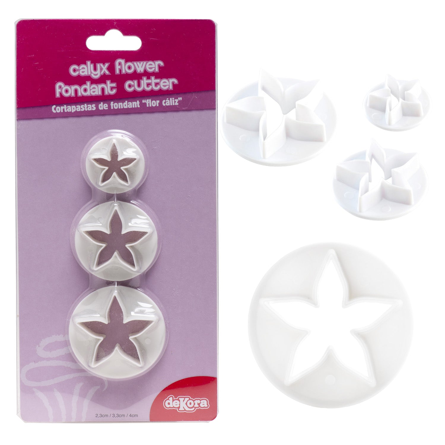 CORTADORES DE FONDANT FLOR DE CÁLICE