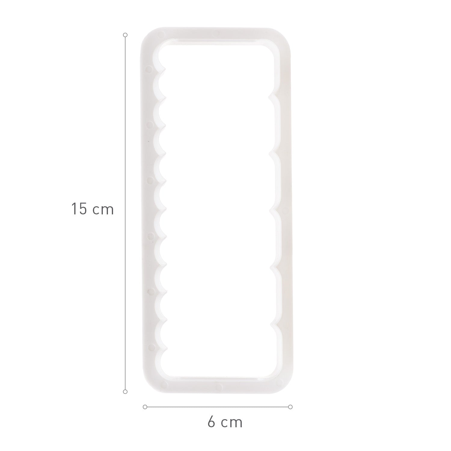 CORTAPASTAS DE FONDANT FORMA VOLANTE RECTO