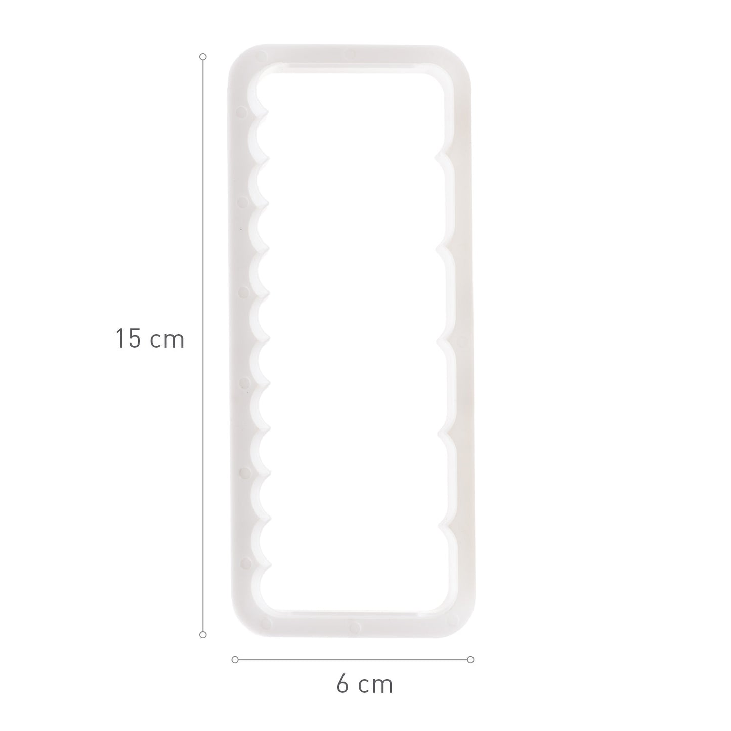 CORTAPASTAS DE FONDANT FORMA VOLANTE RECTO