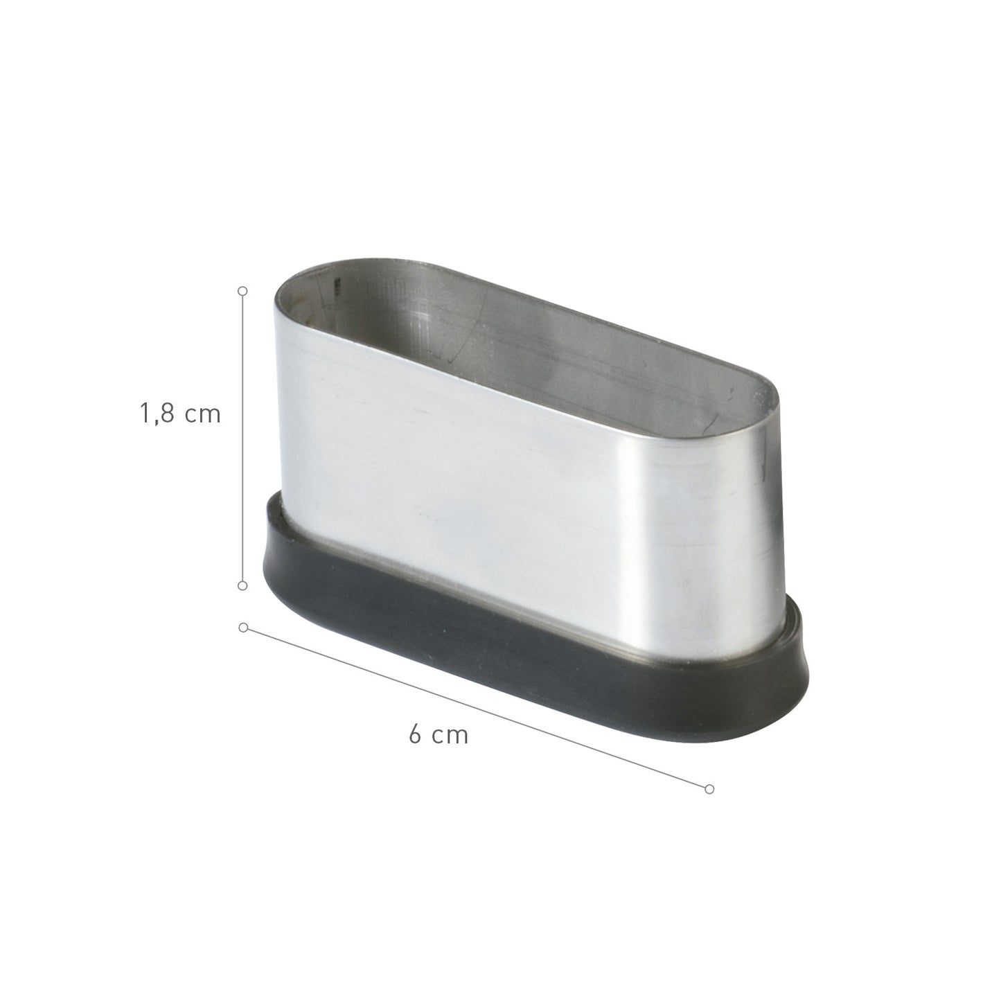 CORTA MASA INOX MINI ECLAIR 18X60MM
