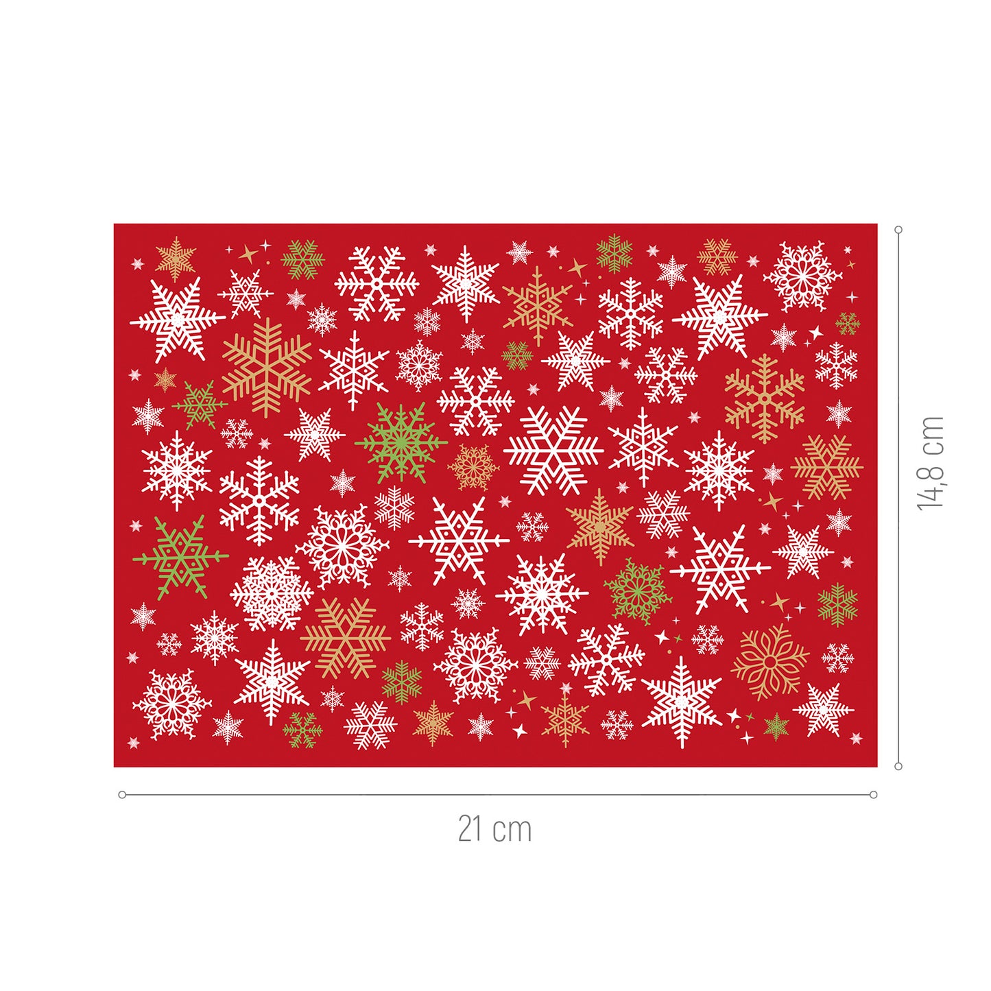 TRANSFER CHOCOLATE SHEET CHRISTMAS 21X14,8CM
