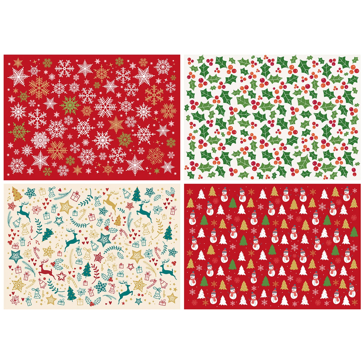 FEUILLE DE TRANSFER CHOCOLAT NÖEL 21X14,8CM