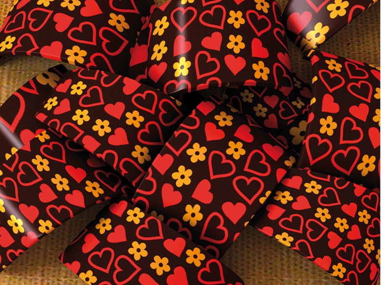 ASSORT. 4 FEUILLES DE SÉRIGRAPHIE S.VALENTIN 30 x 40 cm