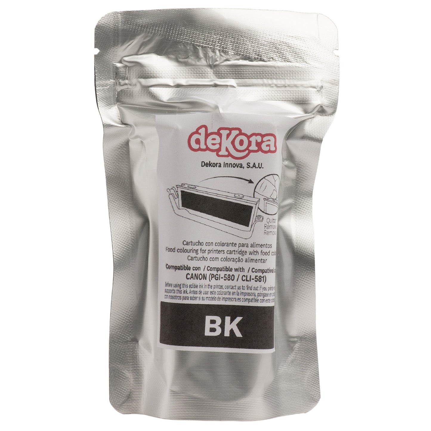 CARTUCHO DE TINTA COMESTÍVEL PRETO CANON PGI580 GRANDE
