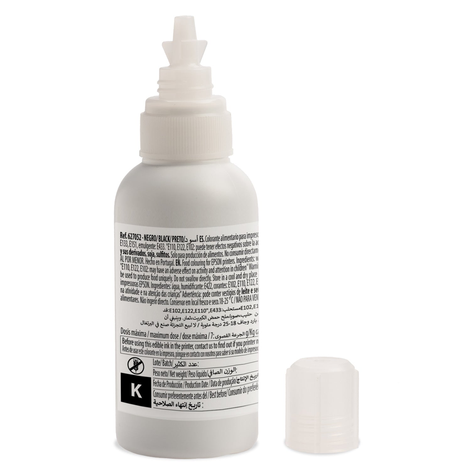 FLACONE INCHIOSTRO NERO COMPATIBILIE EPSON EKOTANK 100CC