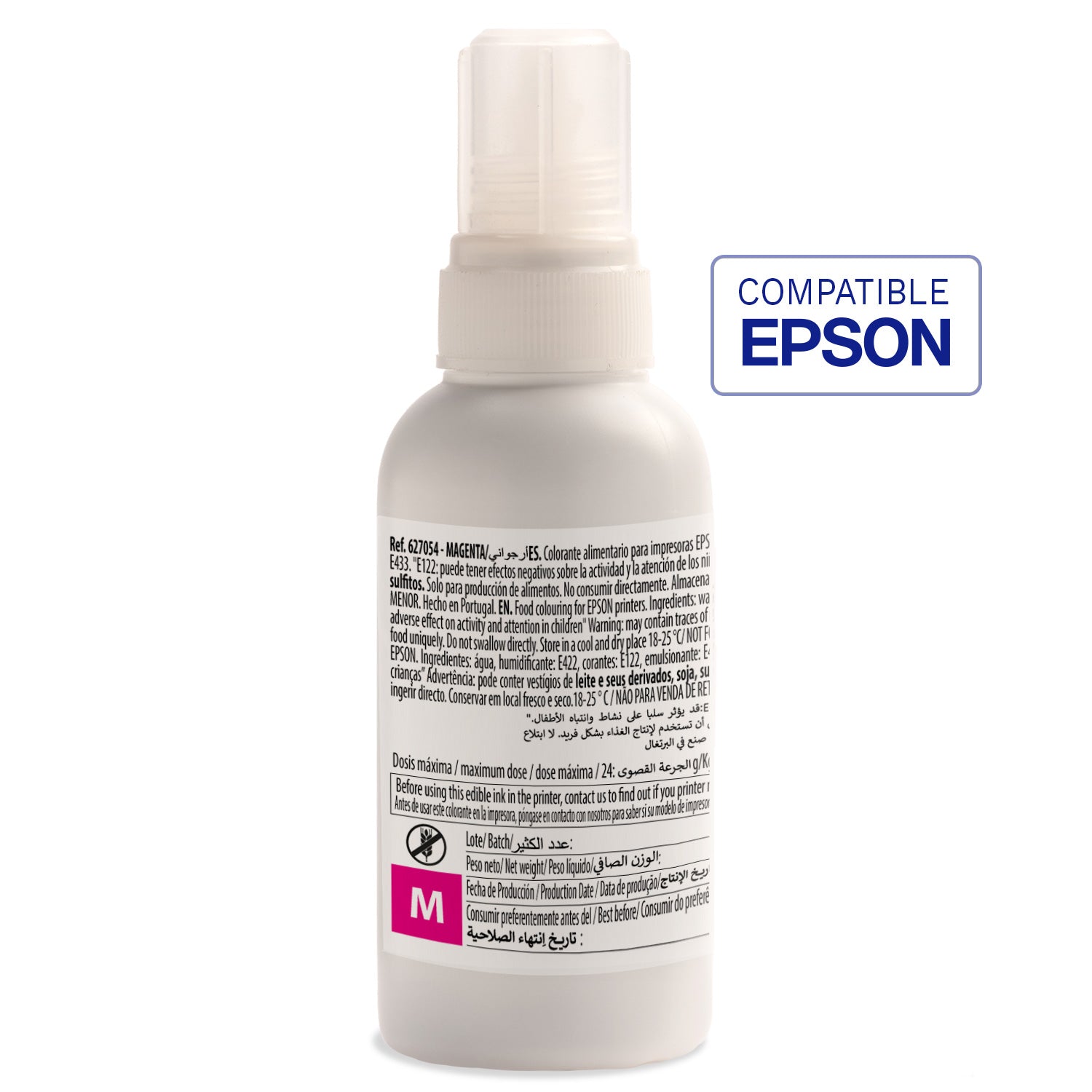 BOUTEILLE D'ENCRE MAGENTA COMPATIBLE EPSON EKOTANK 100CC