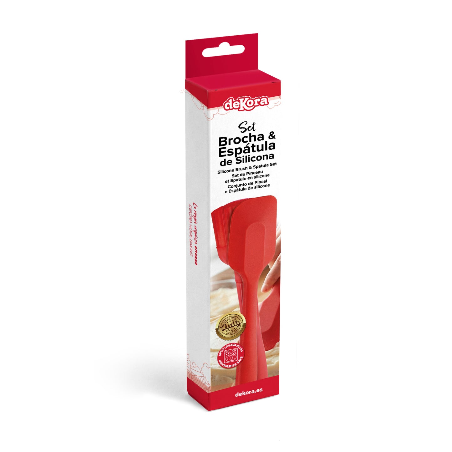 SET PINCEAU + SPATULE EN SILICONE DEKORA HOME BAKING