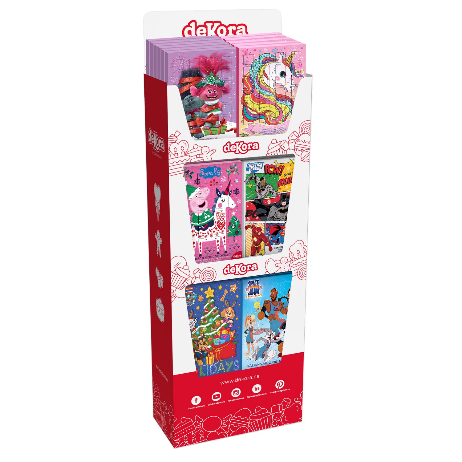 ESPOSITORE IN CARTONE 3 VASSOI 560 x360 x1480CM