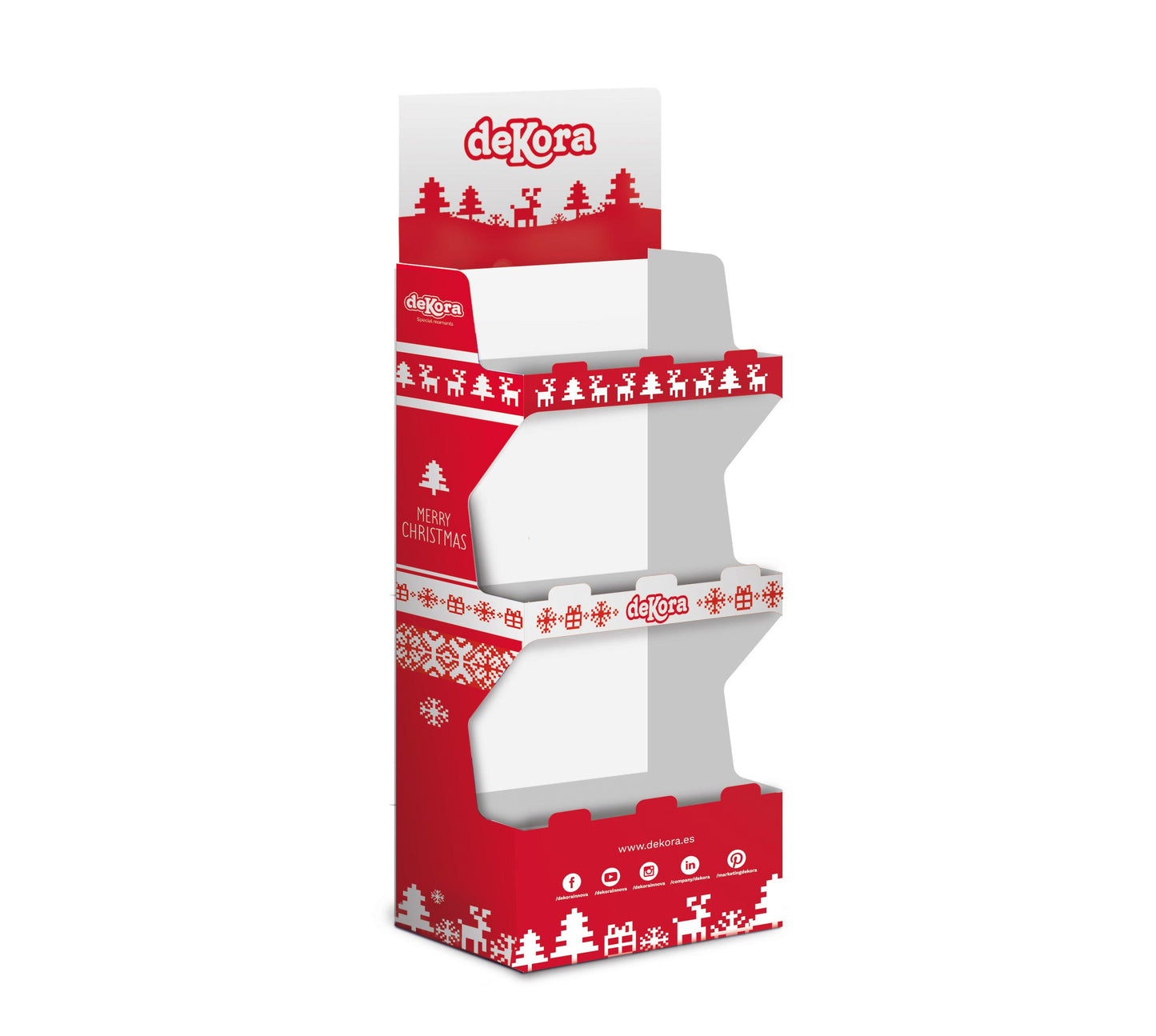 STAND CARTON 3 TRAYS FOR ADVENT CALENDARS 560X360X1480CM