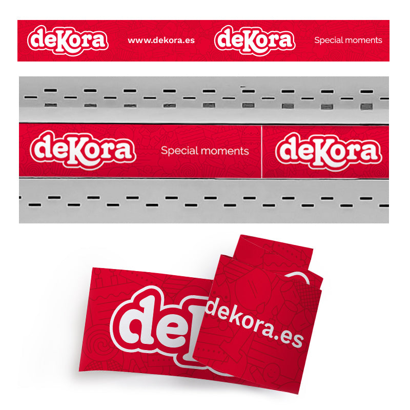 TIRA DE PRECIOS PARA LINEAL DE ESTANTERÍAS DEKORA