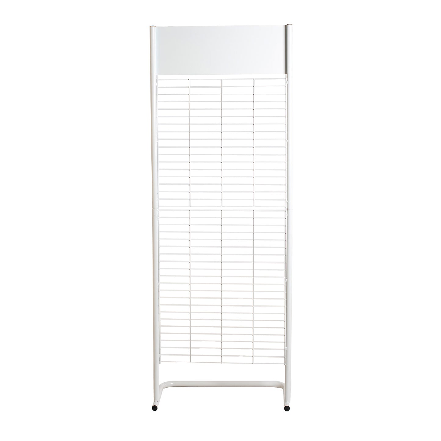 PRÉSENTOIR DE SOL EN GRILLE MÉTALLIQUE 580X350X1650MM