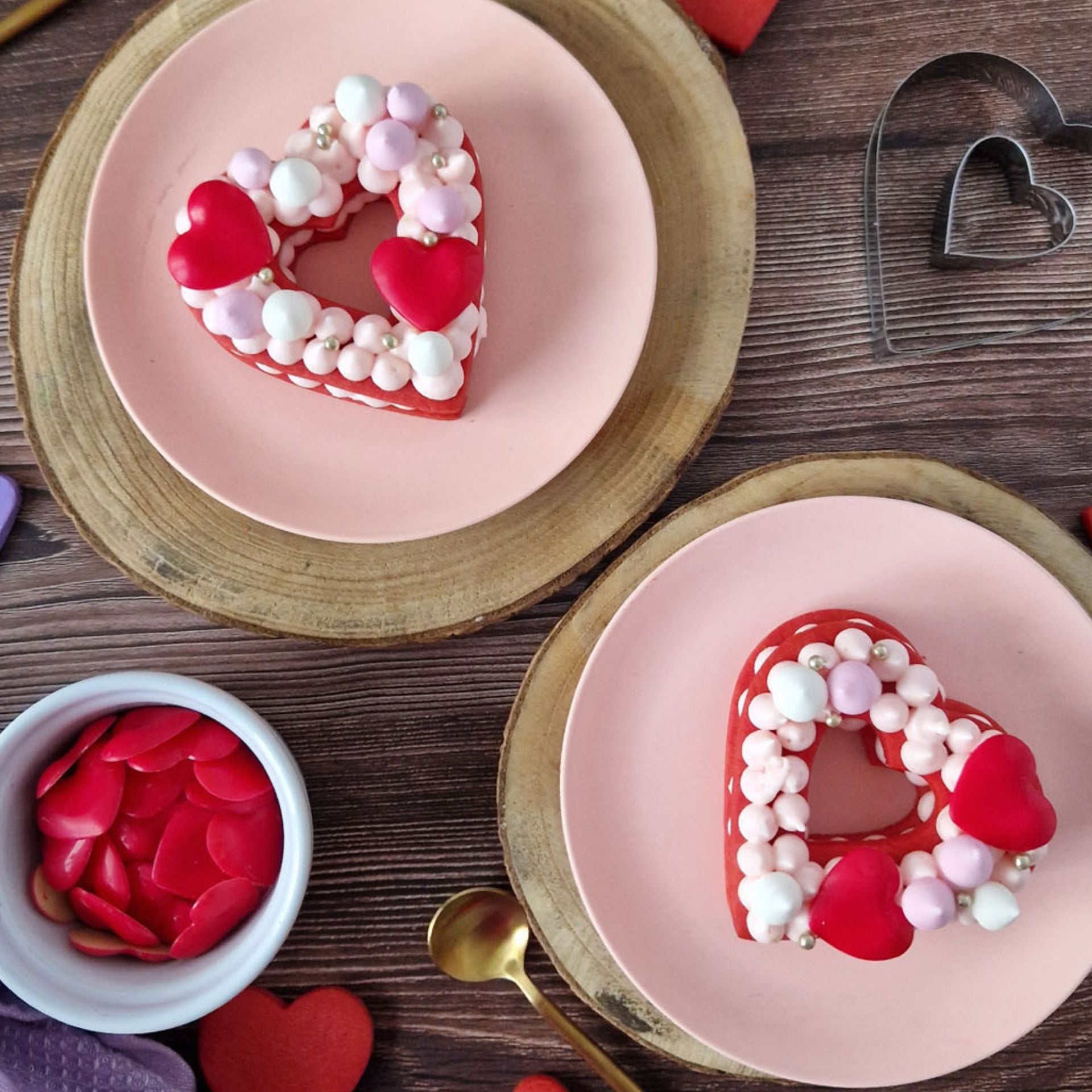 Mini cream tarts| Especial San Valentín