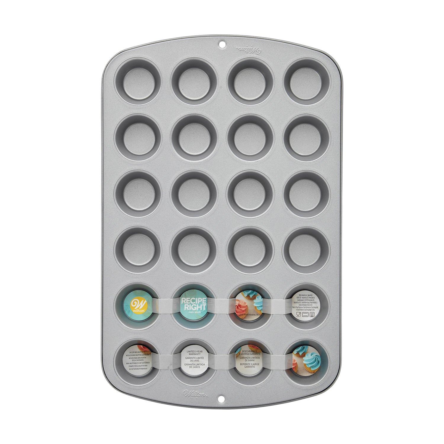 WILTON RECIPE RIGHT® MINI MOULE À MUFFIN 24 CAVITES