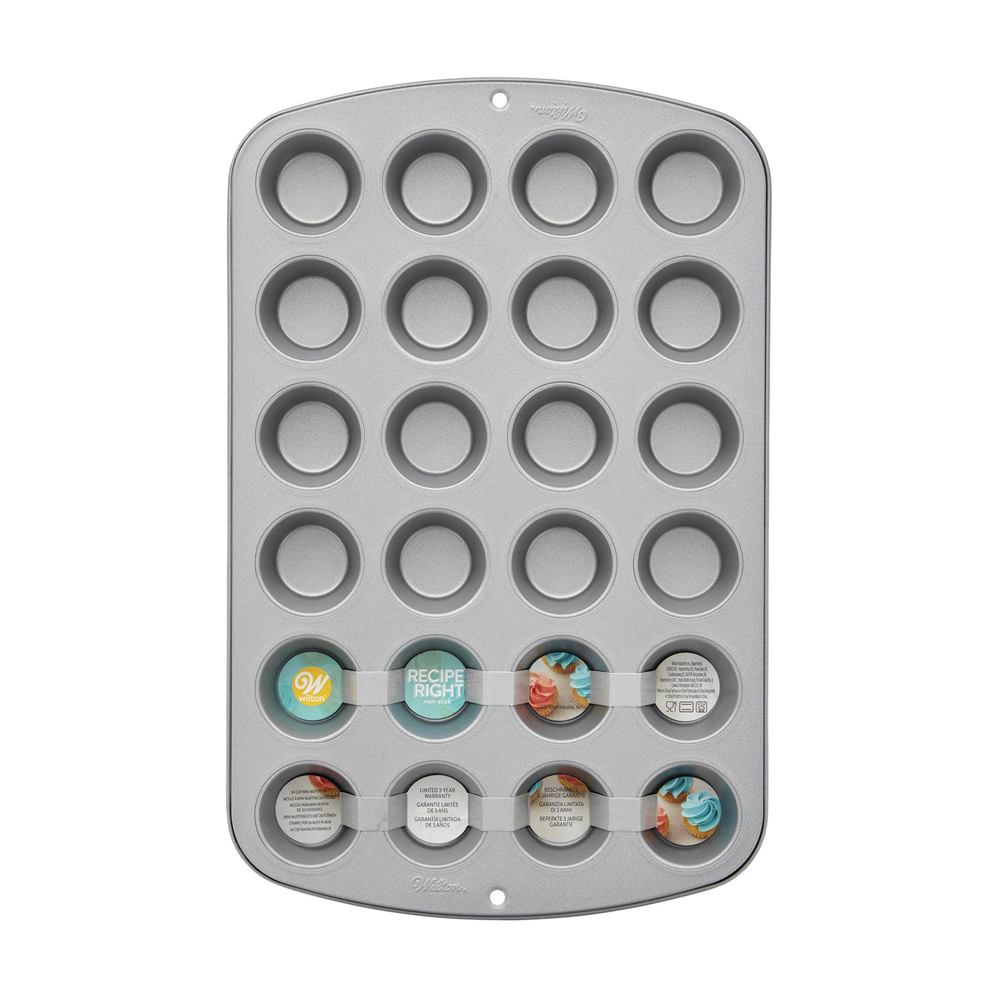 WILTON RECIPE RIGHT® MOLDE MINI MUFFINS 24 CAVIDADES