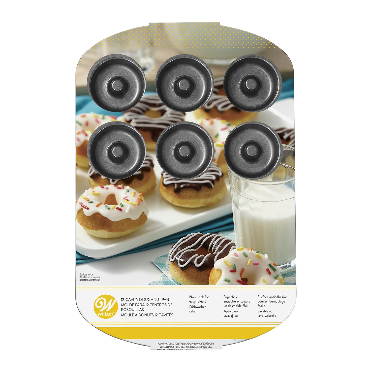 WILTON MOLDE MEDIANO PARA DONUTS 12 CAVIDADES