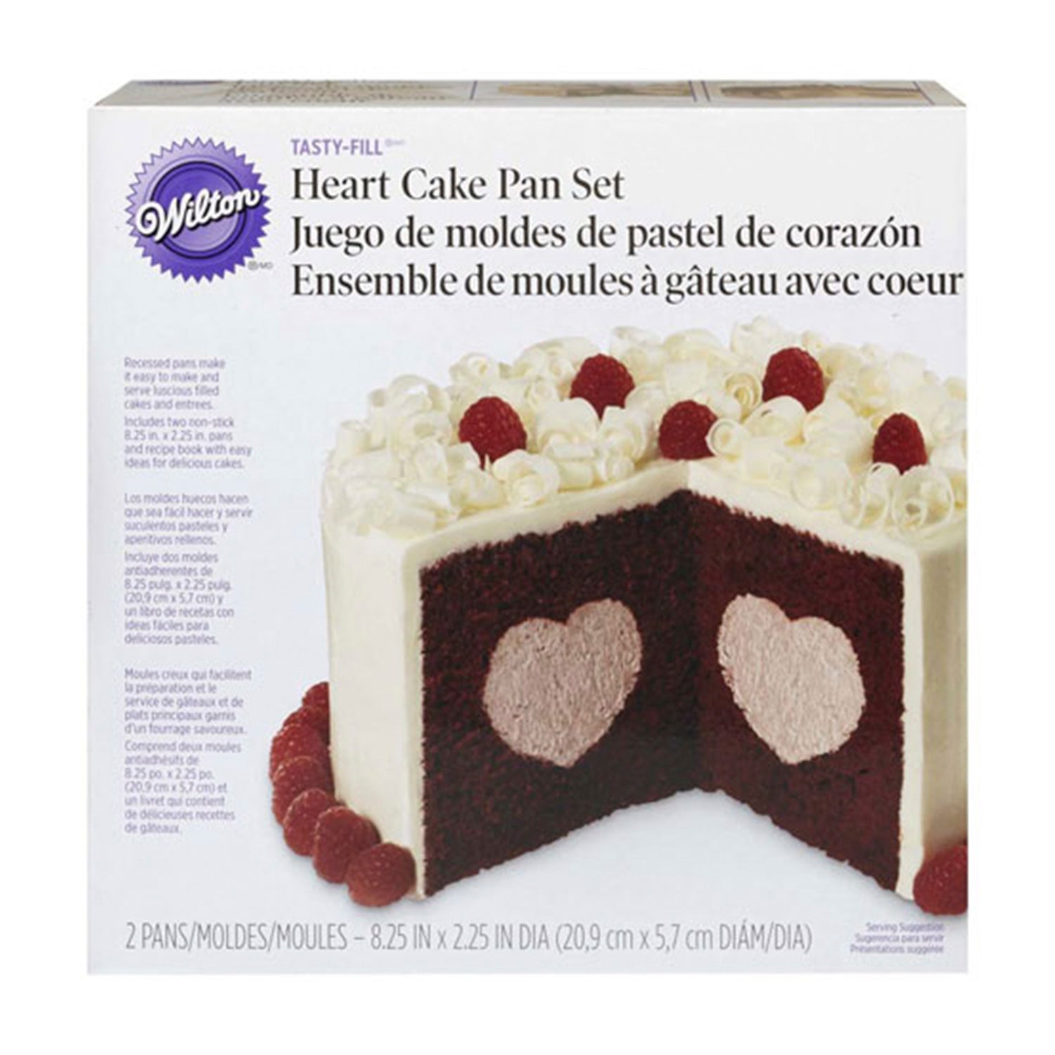WILTON MOLDE SET CORAZON CON RELLENO
