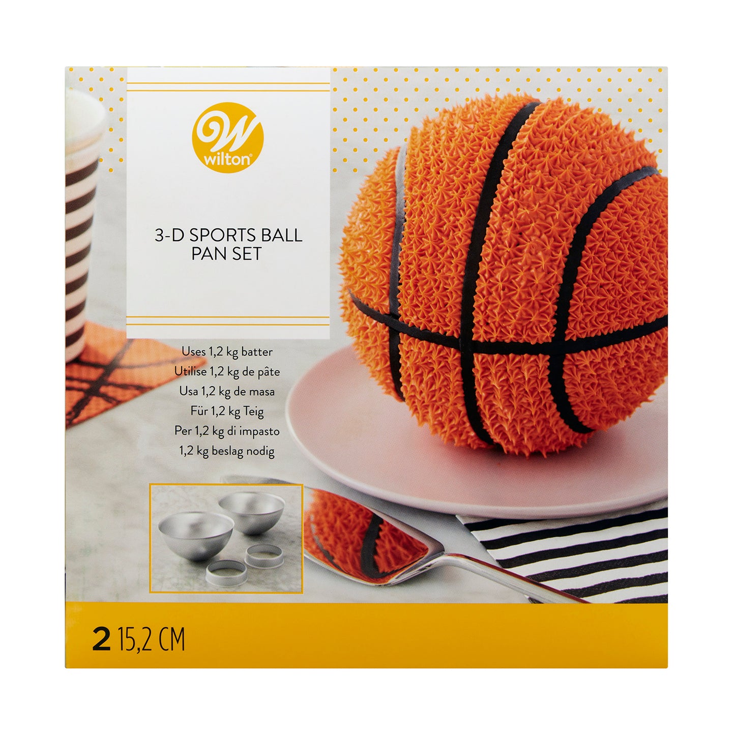 WILTON MOLDES SET PARA BALONES O PELOTAS 4 PIEZAS