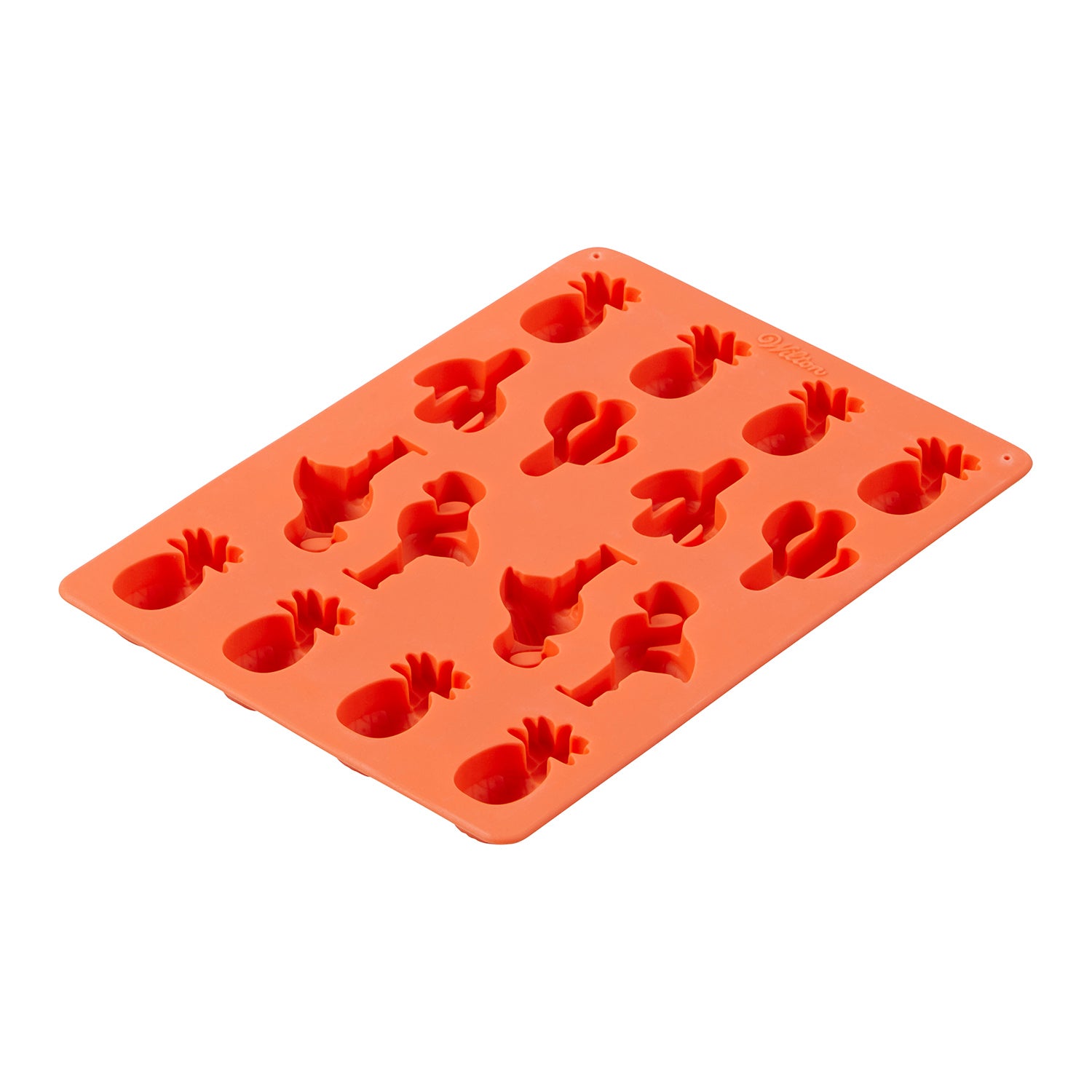 WILTON SILICONE CANDY MOULD  PINEAPPLE/CACTI/FLAMINGO