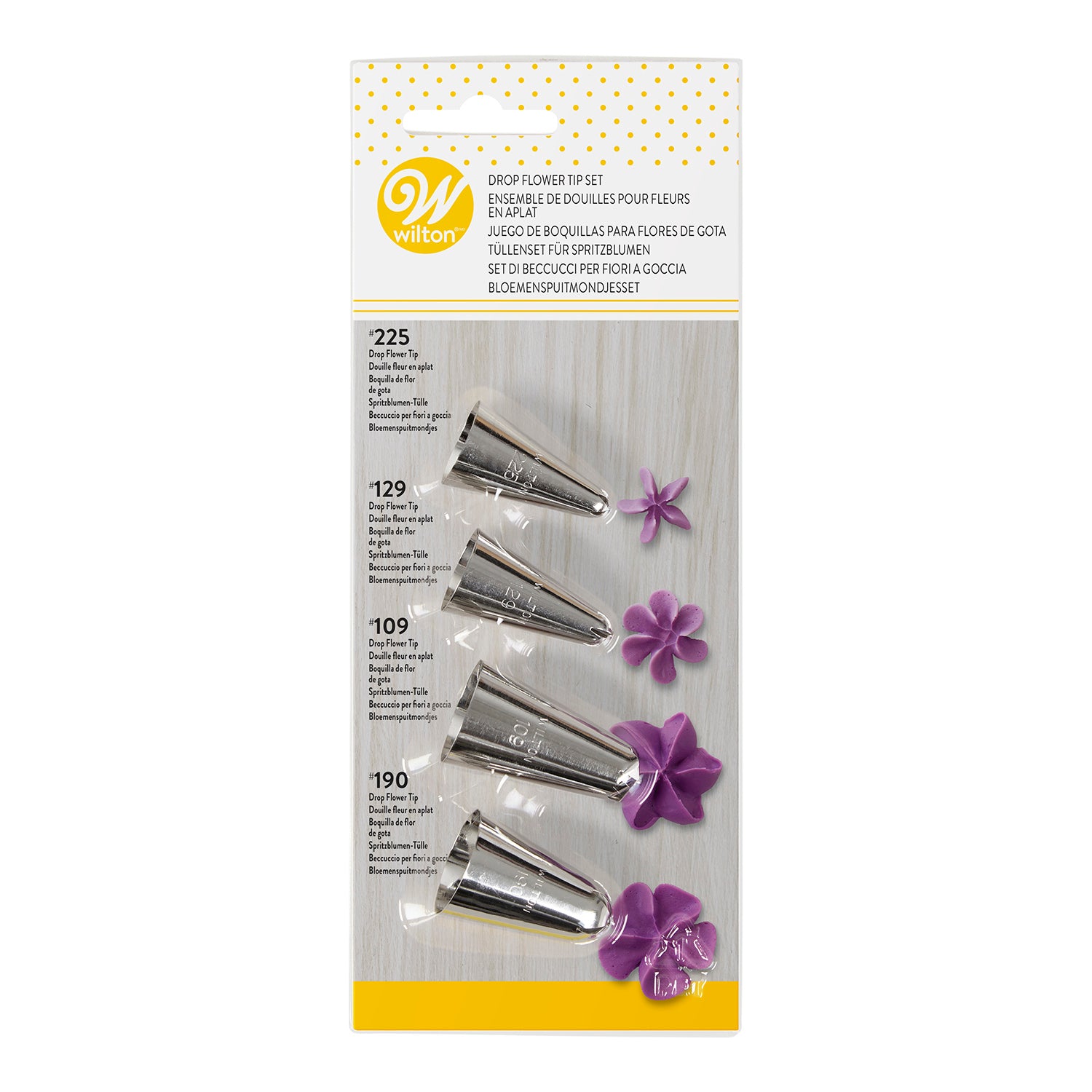 WILTON SET DECORACION BOQUILLAS FLORES -109, -129, -190, -22